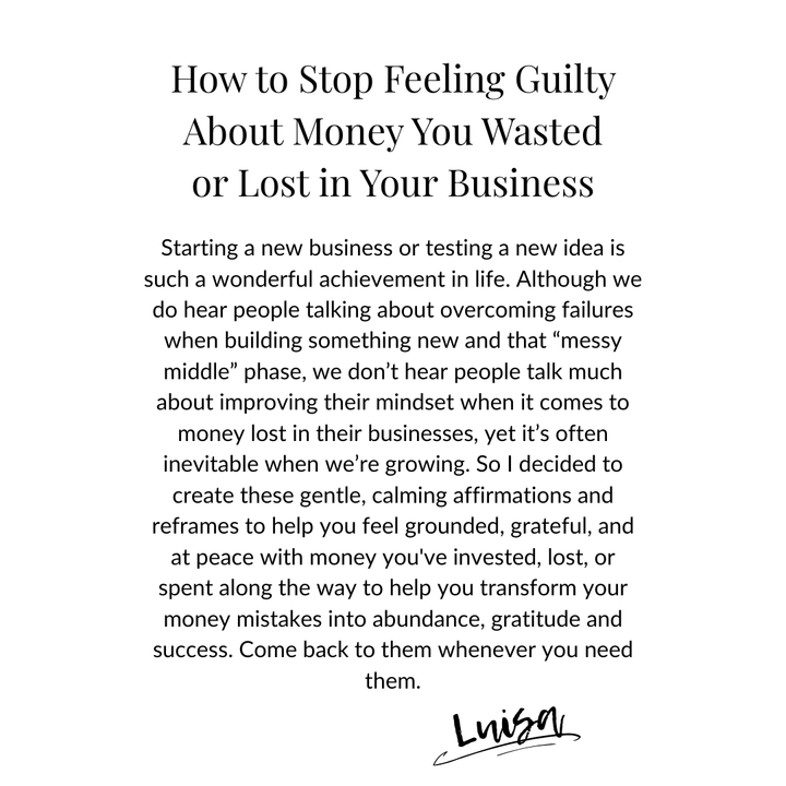 Money Mantra Affirmation Cards - Printable Abundance & Wealth Mindset Deck