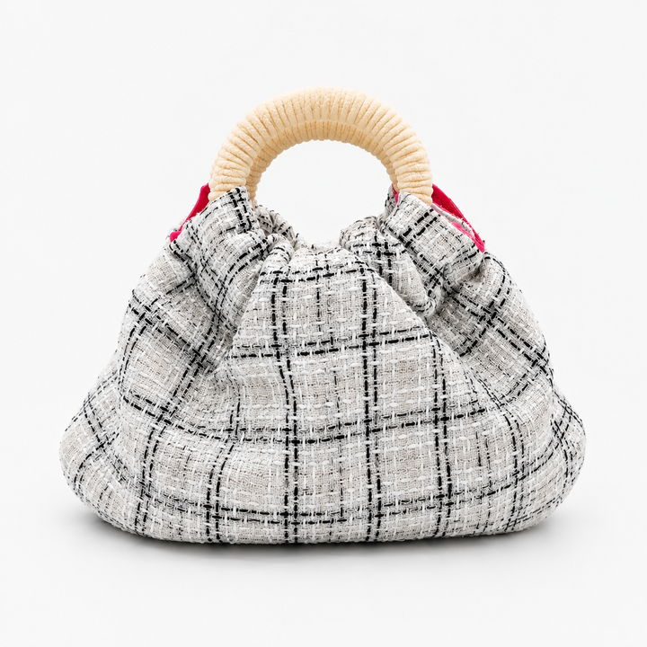 The Ruched Bag - Butter Chenille Handle