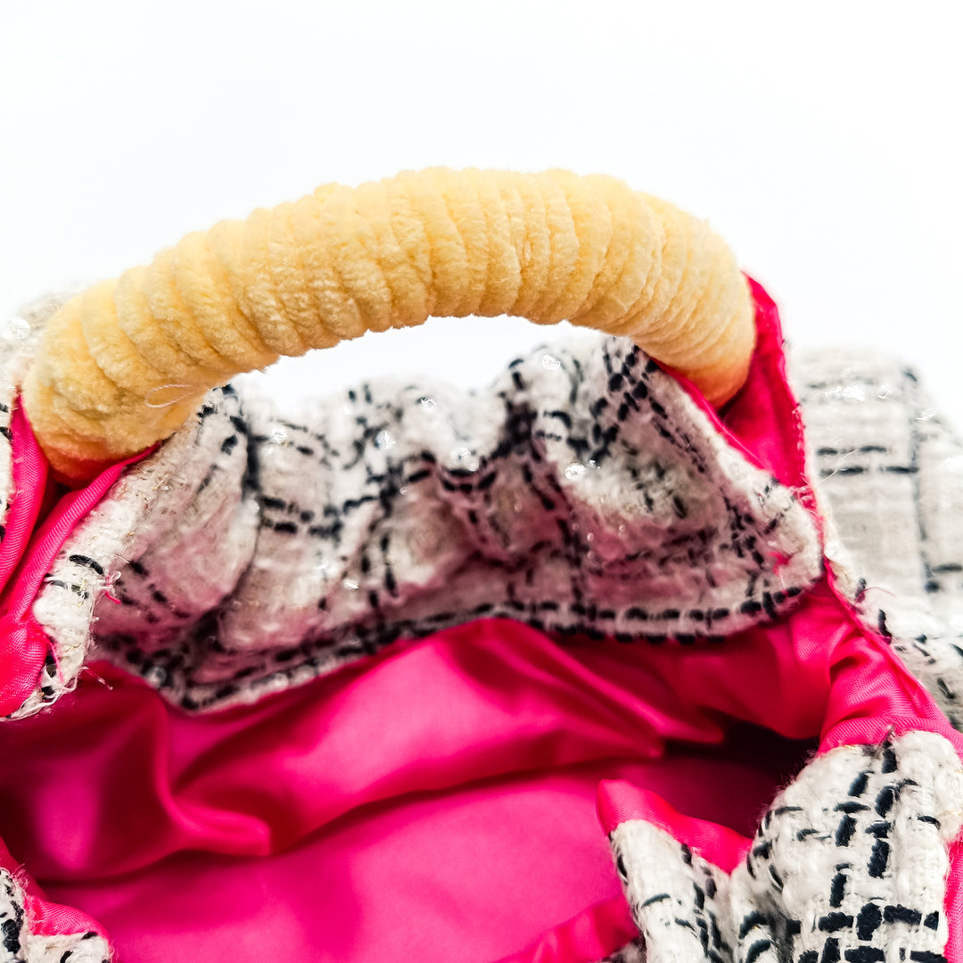 The Ruched Bag - Butter Chenille Handle