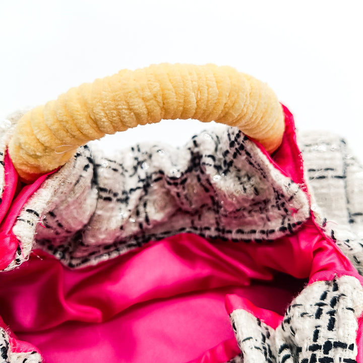 The Ruched Bag - Butter Chenille Handle