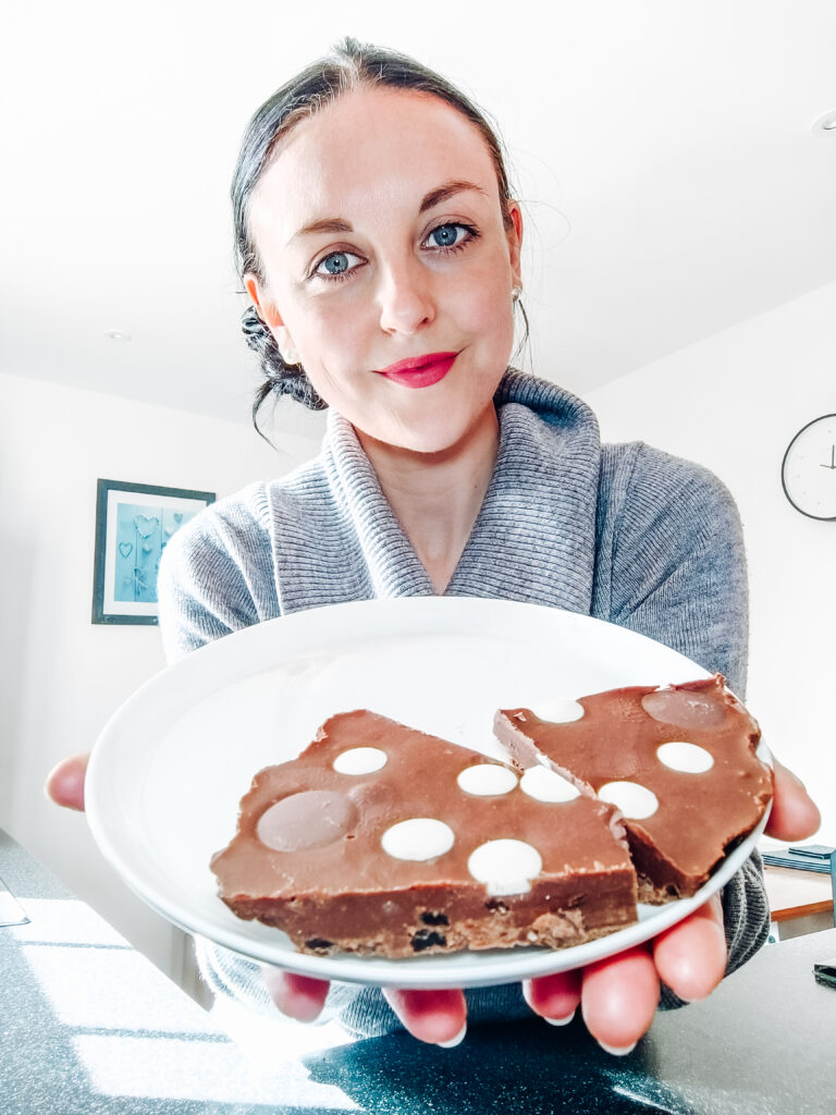 no added sugar No-Bake Peanut Butter Brownie Bars