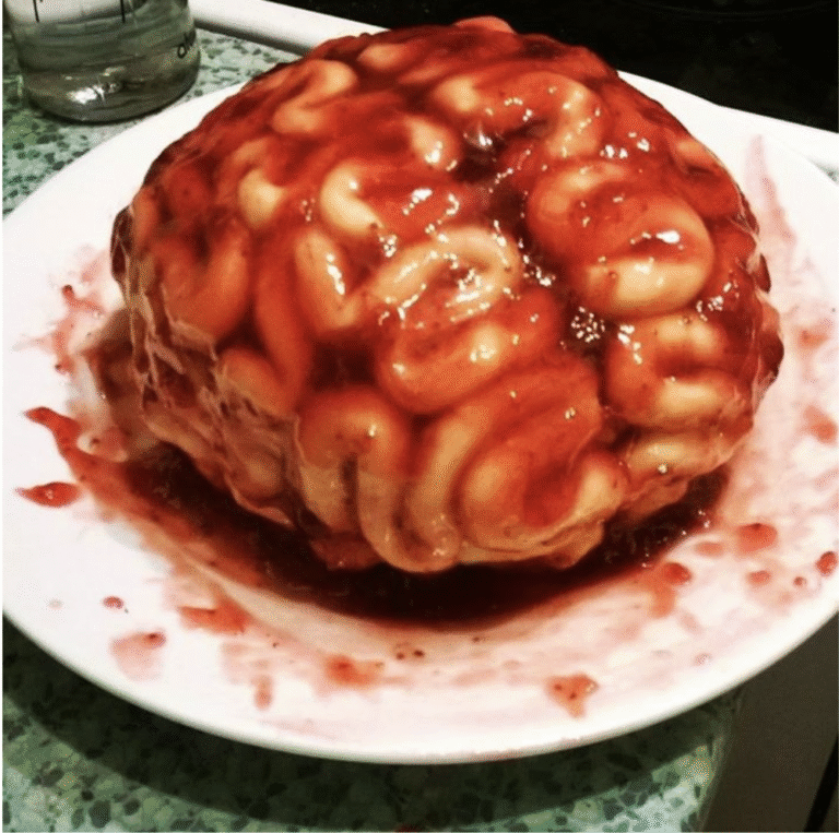 Halloween brain cake