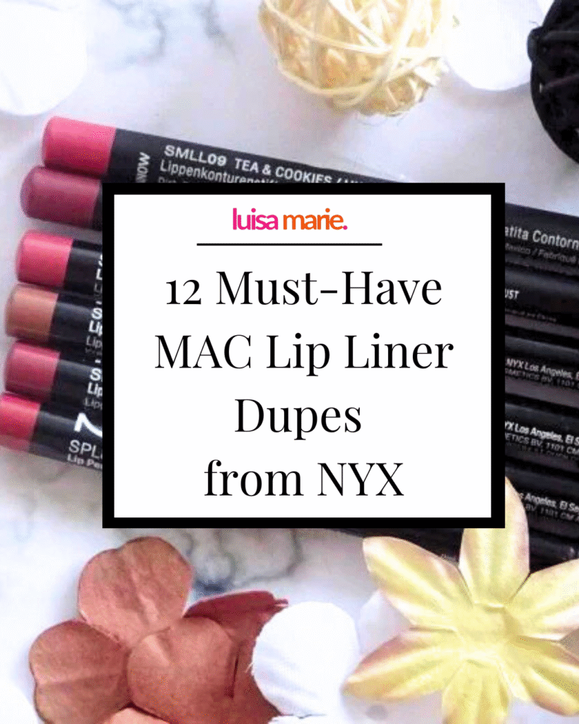 12 Must-Have MAC Lip Liner Dupes 
from NYX