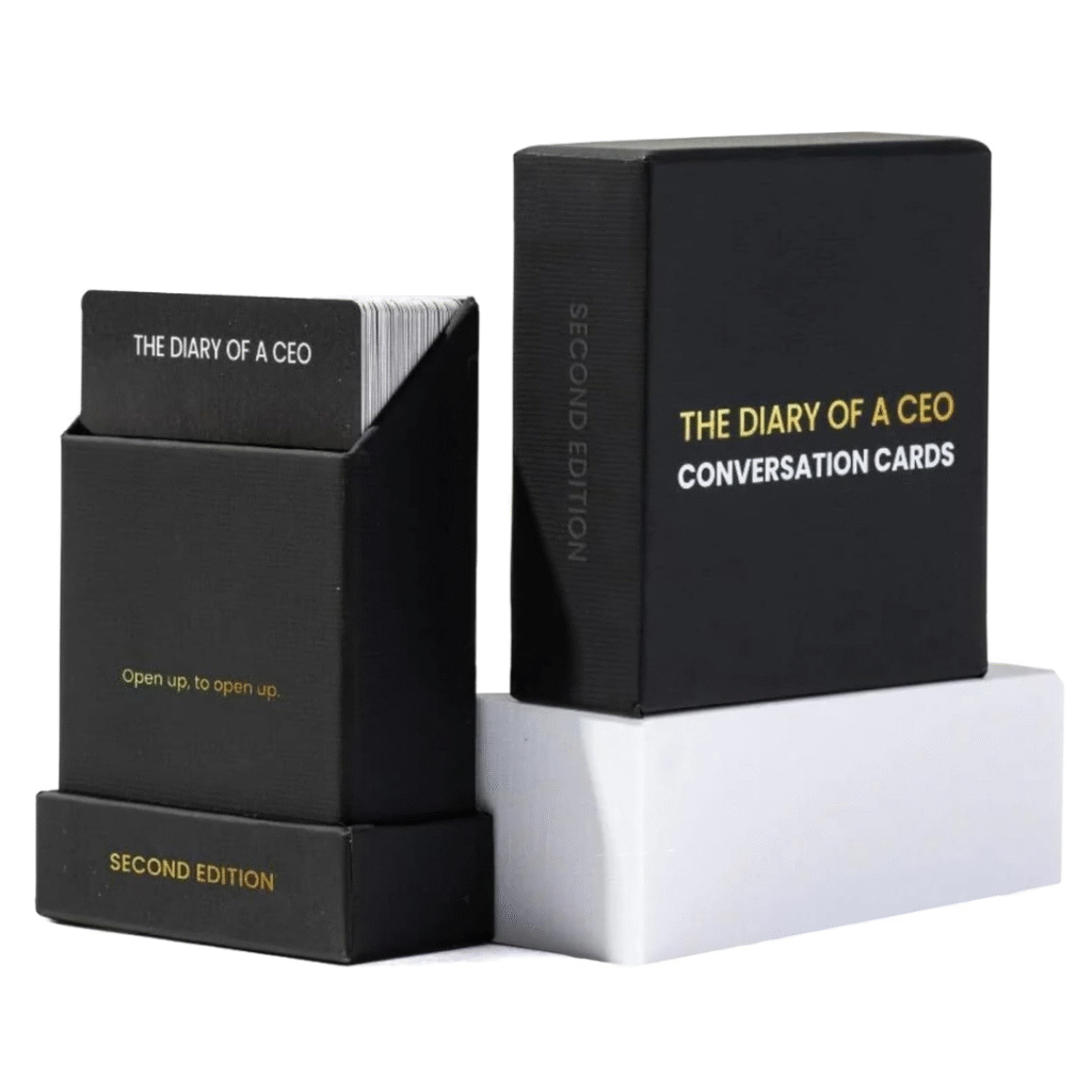 The Diary of a CEO Conversation Cards by Steven Bartlett